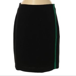 Banana Republic Pencil Skirt Black Green Stripe 4